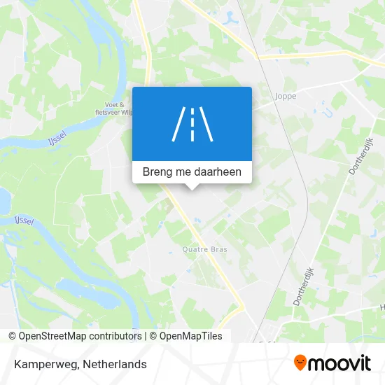 Kamperweg kaart