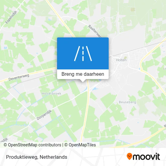 Produktieweg kaart