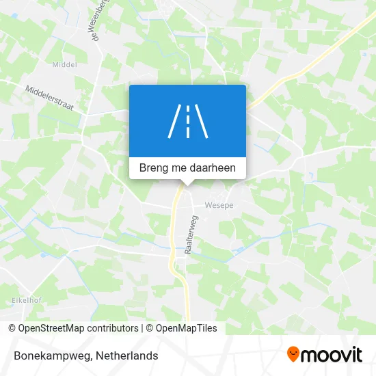 Bonekampweg kaart