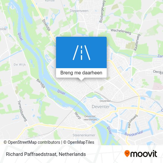 Richard Paffraedstraat kaart