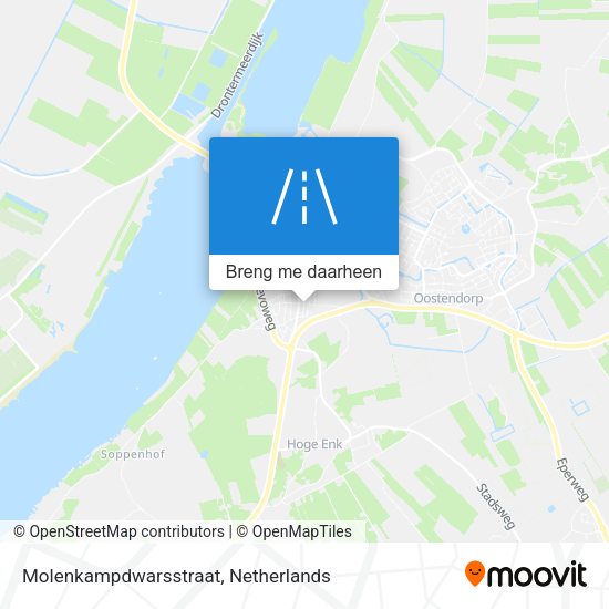 Molenkampdwarsstraat kaart