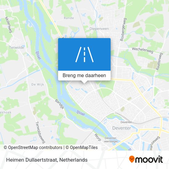 Heimen Dullaertstraat kaart