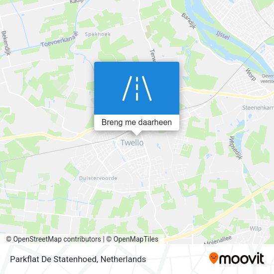 Parkflat De Statenhoed kaart
