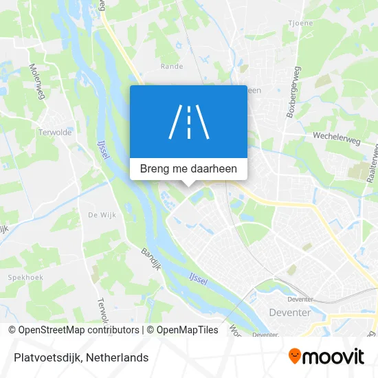 Platvoetsdijk kaart