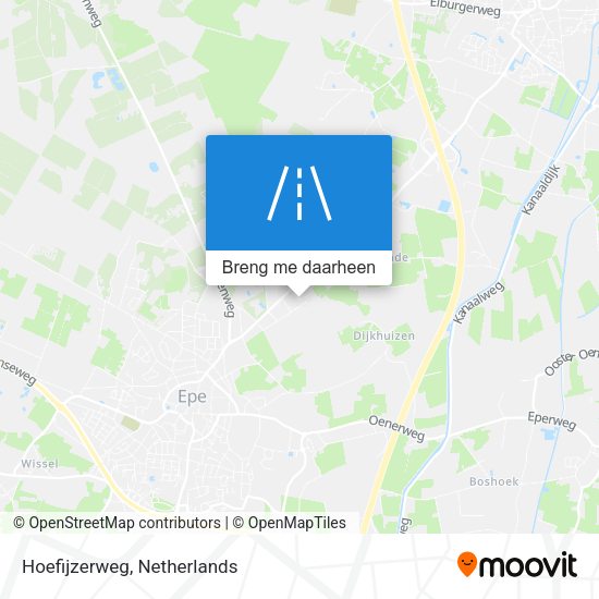 Hoefijzerweg kaart