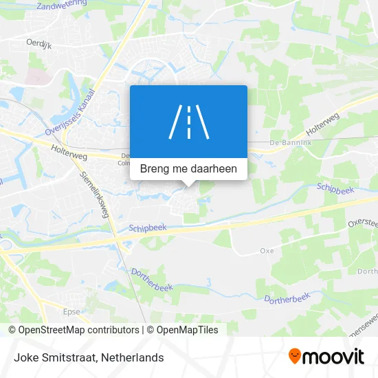 Joke Smitstraat kaart