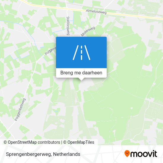 Sprengenbergerweg kaart