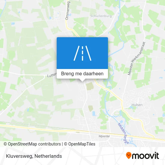 Kluversweg kaart
