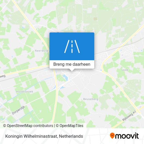 Koningin Wilhelminastraat kaart
