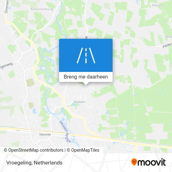 Vroegeling kaart