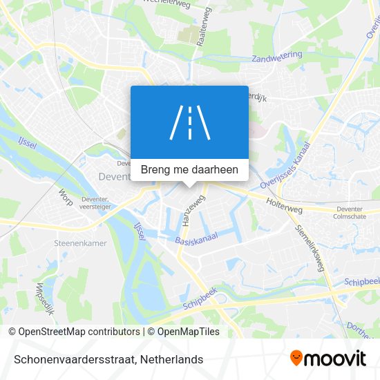 Schonenvaardersstraat kaart