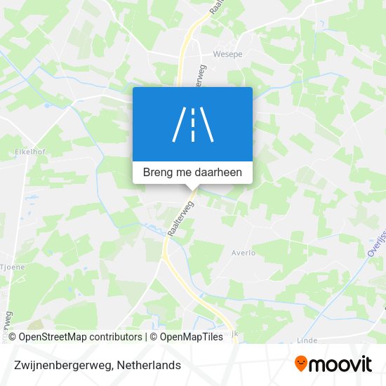 Zwijnenbergerweg kaart