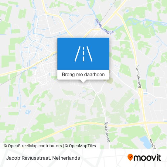 Jacob Reviusstraat kaart