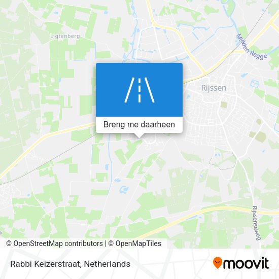 Rabbi Keizerstraat kaart