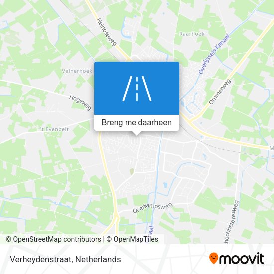 Verheydenstraat kaart