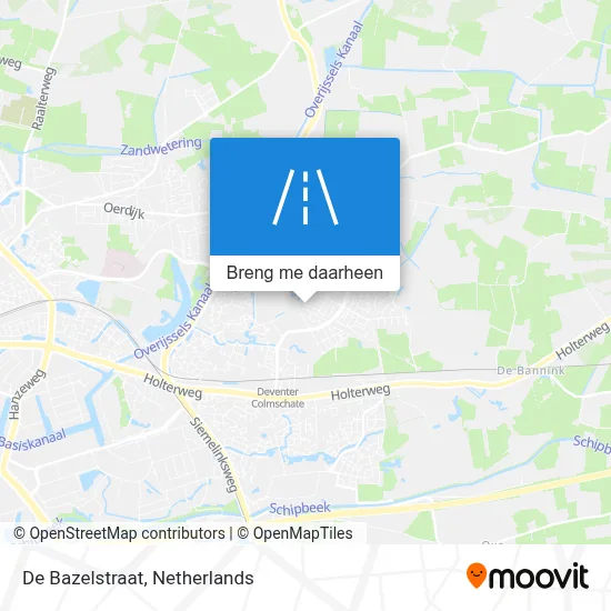 De Bazelstraat kaart