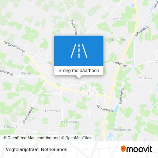 Vegtelarijstraat kaart