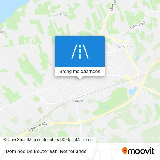 Dominee De Bouterlaan kaart