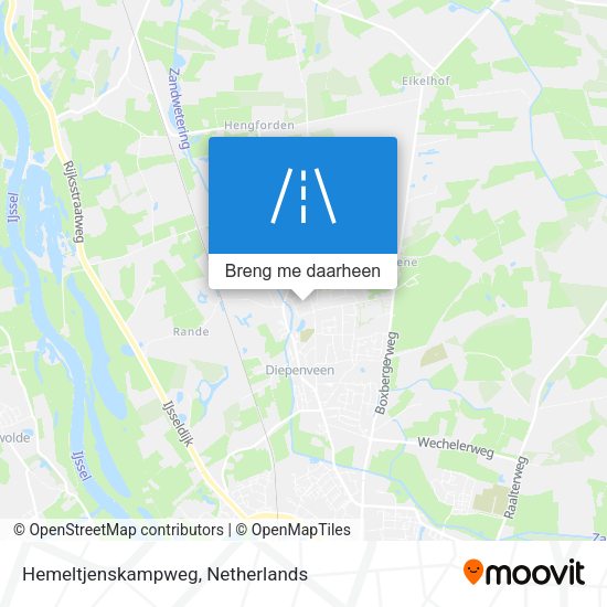 Hemeltjenskampweg kaart