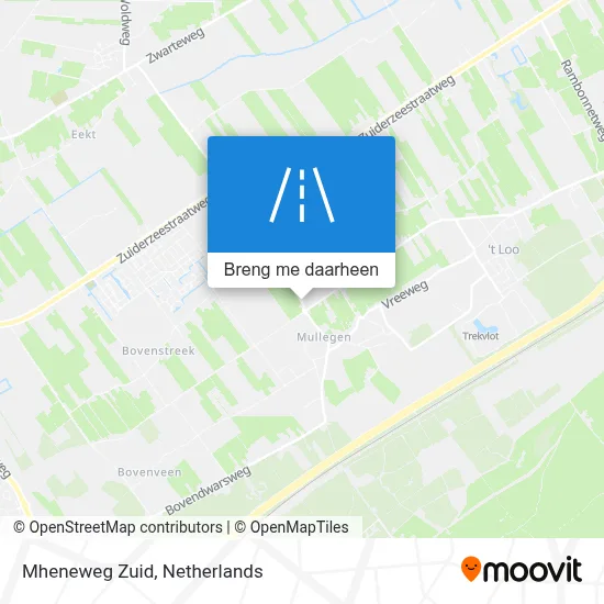 Mheneweg Zuid kaart