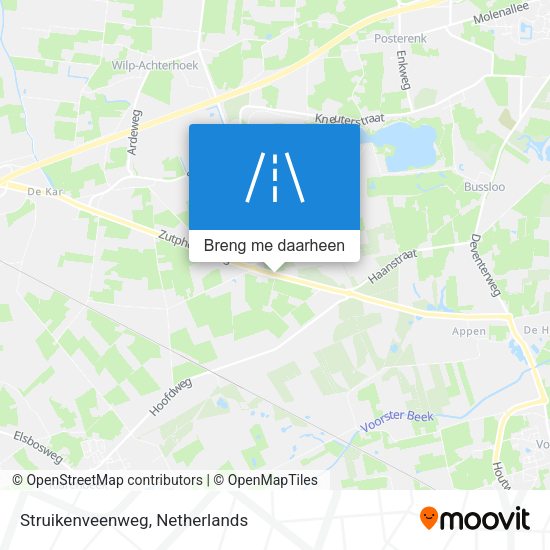 Struikenveenweg kaart