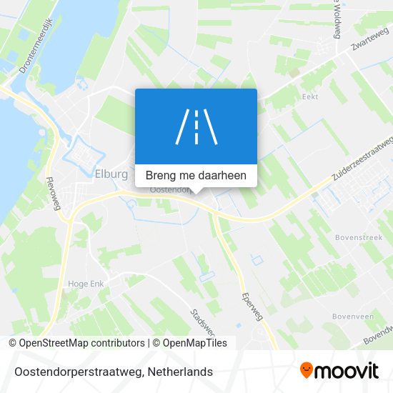 Oostendorperstraatweg kaart