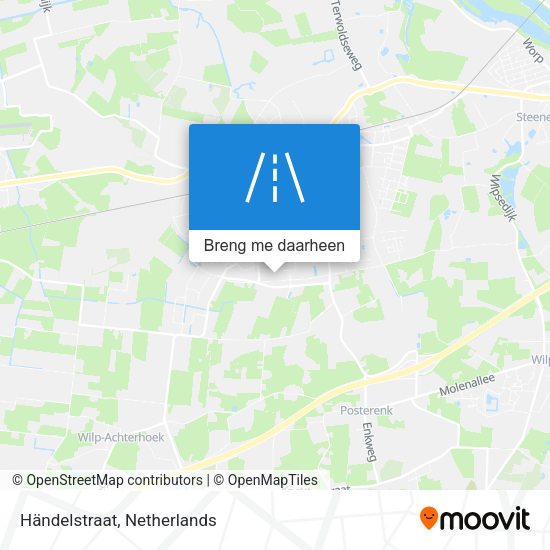 Händelstraat kaart