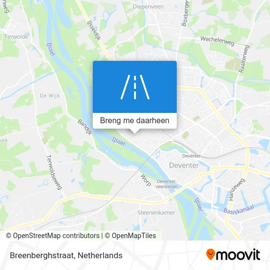 Breenberghstraat kaart