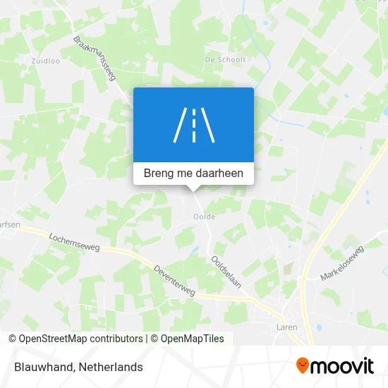 Blauwhand kaart