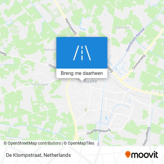 De Klompstraat kaart