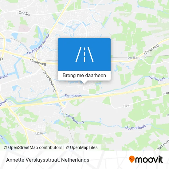 Annette Versluysstraat kaart