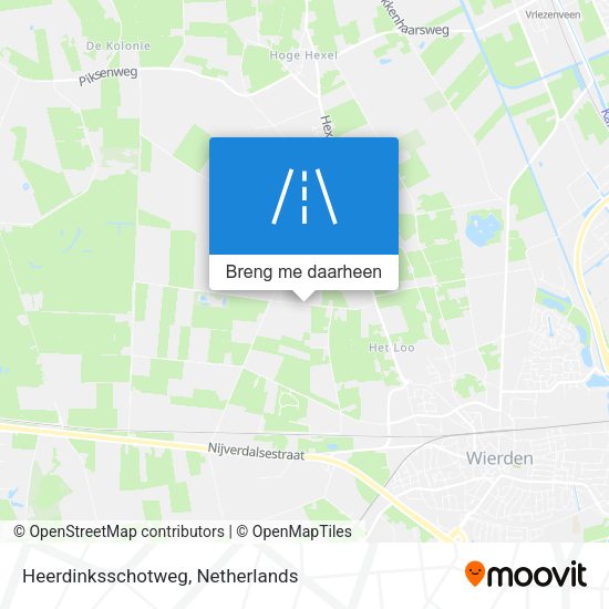 Heerdinksschotweg kaart