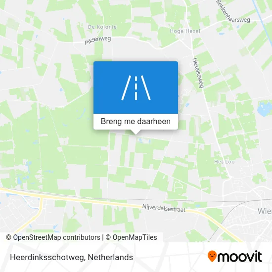 Heerdinksschotweg kaart