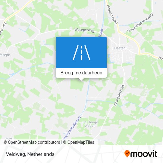 Veldweg kaart