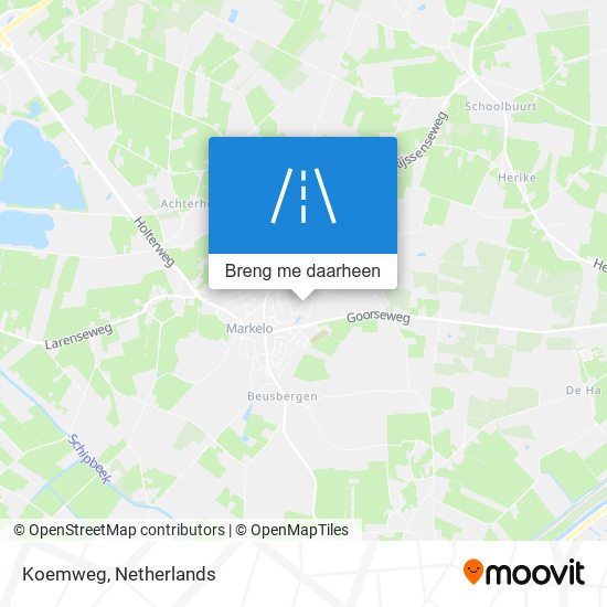 Koemweg kaart