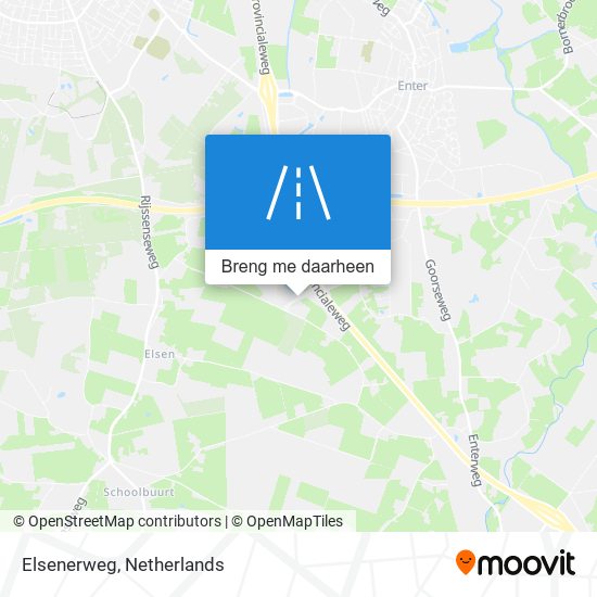 Elsenerweg kaart