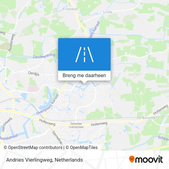 Andries Vierlingweg kaart