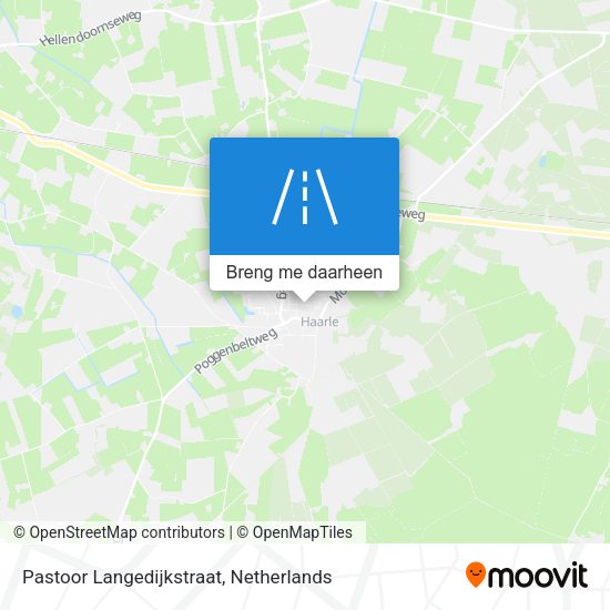 Pastoor Langedijkstraat kaart