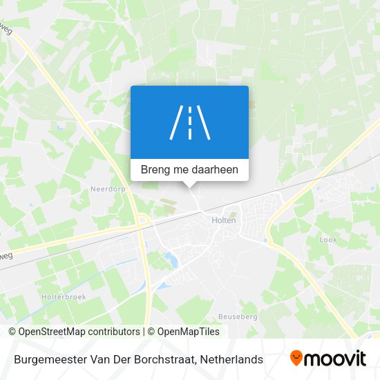 Burgemeester Van Der Borchstraat kaart