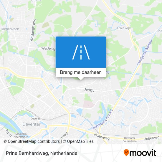 Prins Bernhardweg kaart