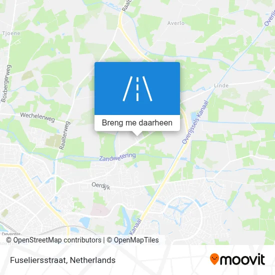 Fuseliersstraat kaart