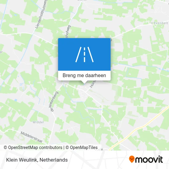 Klein Weulink kaart