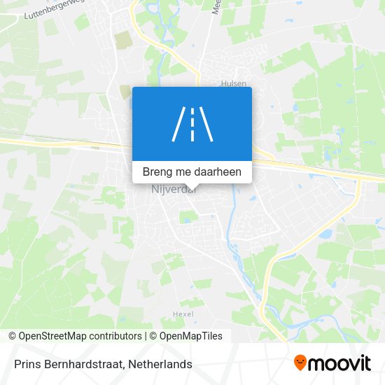 Prins Bernhardstraat kaart