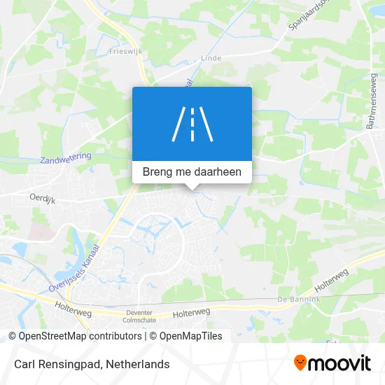 Carl Rensingpad kaart