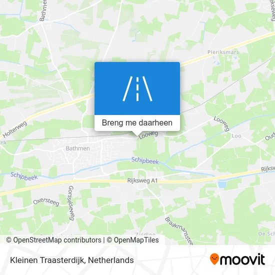 Kleinen Traasterdijk kaart