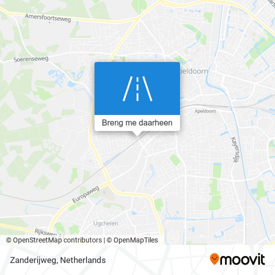 Zanderijweg kaart