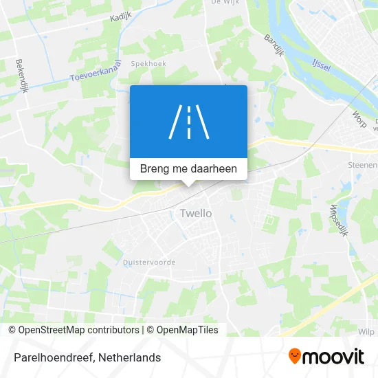 Parelhoendreef kaart