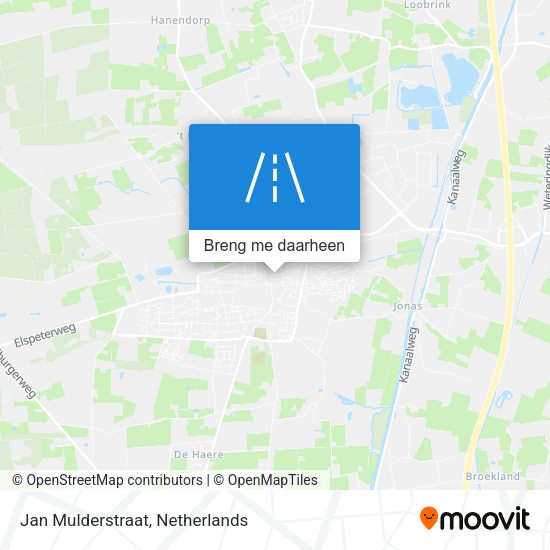 Jan Mulderstraat kaart