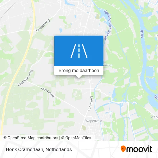 Henk Cramerlaan kaart