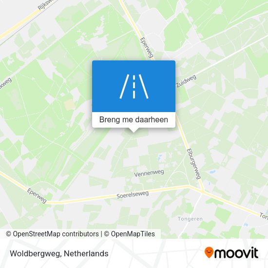 Woldbergweg kaart